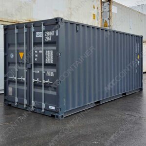 20 Fuss Seecontainer NARU 250147-0 inkl. eingebauter Personentür und Stahl-Boden